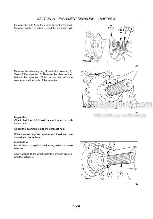 Photo 1 - New Holland BR740 BR750 Service Manual Round Baler 6046623100