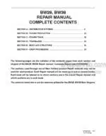 Photo 5 - New Holland BW28 BW38 Repair Manual Bale Wagon 87693295