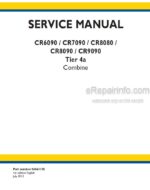 Photo 4 - New Holland CR6090 CR7090 CR8080 CR8090 CR9090 Tier 4 Service Manual Combine 84561155