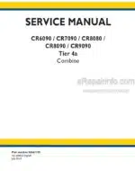 Photo 4 - New Holland CR6090 CR7090 CR8080 CR8090 CR9090 Tier 4 Service Manual Combine 84561155