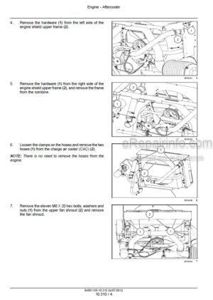 Photo 12 - New Holland CR6090 CR7090 CR8080 CR8090 CR9090 Tier 4 Service Manual Combine 84561155