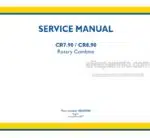 Photo 4 - New Holland CR7.90 CR8.90 Service Manual Rotary Combine 48040948