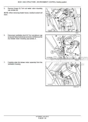 Photo 7 - New Holland E33C Service Manual Mini Excavator