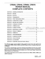 Photo 4 - New Holland CR920 CR940 CR960 CR970 Repair Manual Combine 87600552