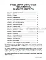 Photo 4 - New Holland CR920 CR940 CR960 CR970 Repair Manual Combine 87600552