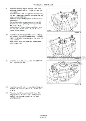 Photo 1 - New Holland CS520 CS540 CS640 CS660 CL560 Repair Manual Combine 6043401100