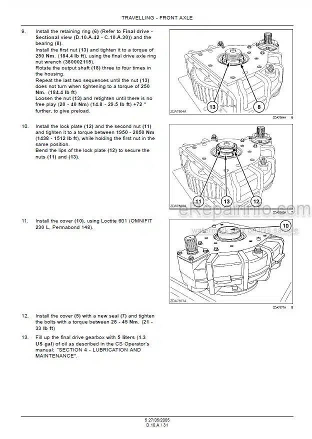Photo 1 - New Holland CS520 CS540 CS640 CS660 CL560 Repair Manual Combine 6043401100