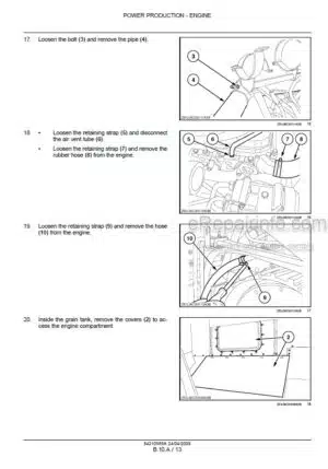 Photo 6 - New Holland CSX7000 Service Manual Combine 84210989A