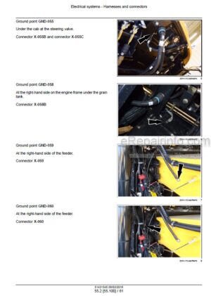 Photo 4 - New Holland CX5.80 CX5.90 CX5.90 Laterale CX5.90 Hillside CX6.80 CX6.90 CX6.90 Laterale Service Manual Combine 51431545
