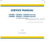 Photo 4 - New Holland CX5080 CX5090 CX5090 Laterale CX6080 CX6090 CX6090 Laterale Service Manual Combine Harvester 84386774A