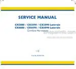 Photo 4 - New Holland CX5080 CX5090 CX5090 Laterale CX6080 CX6090 CX6090 Laterale Service Manual Combine Harvester 84386774A
