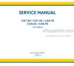Photo 4 - New Holland CX7.80 CX7.90 CX8.70 CX8.80 CX8.90 Service Manual Combine 51666373