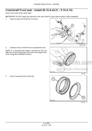 Photo 9 - New Holland CX720 CX740 CX760 CX780 CX820 CX840 CX860 CX880 Repair Manual Combine 6043400100