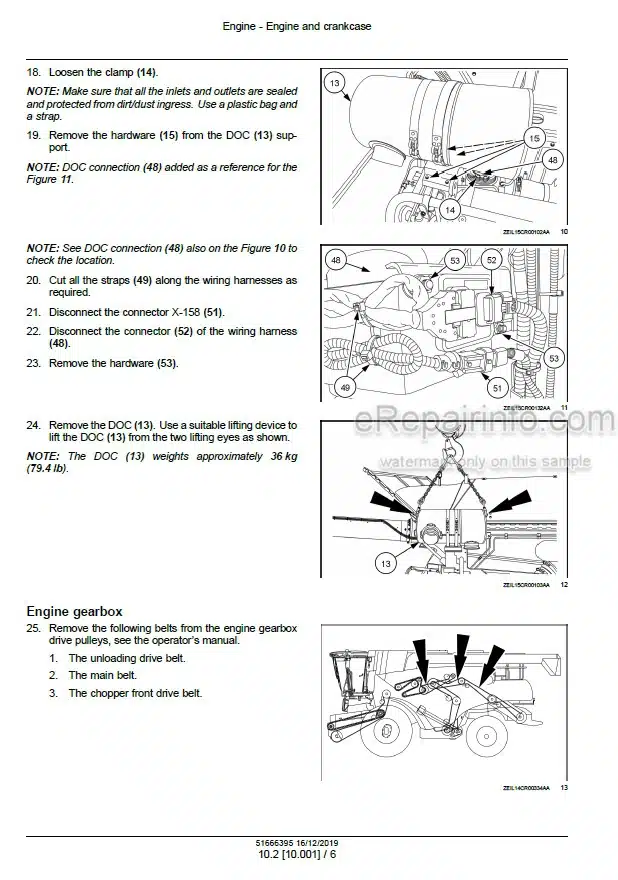 Photo 1 - New Holland CX8.80 CX8.90 Service Manual Combine 51666395