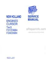 Photo 4 - New Holland Cursor Series F2CE9684 F3AE9684 Tier 3 Service Manual Engine 84314716