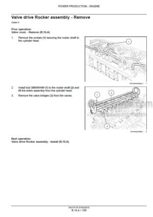 Photo 7 - New Holland Cursor Series F2CE9684 F3AE9684 Tier 3 Service Manual Engine 84314716