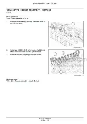 Photo 7 - New Holland Cursor Series F2CE9684 F3AE9684 Tier 3 Service Manual Engine 84314716