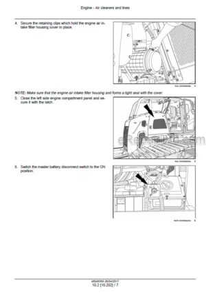 Photo 7 - New Holland E215B E215BLC Shop Manual Hydraulic Excavator 87731205