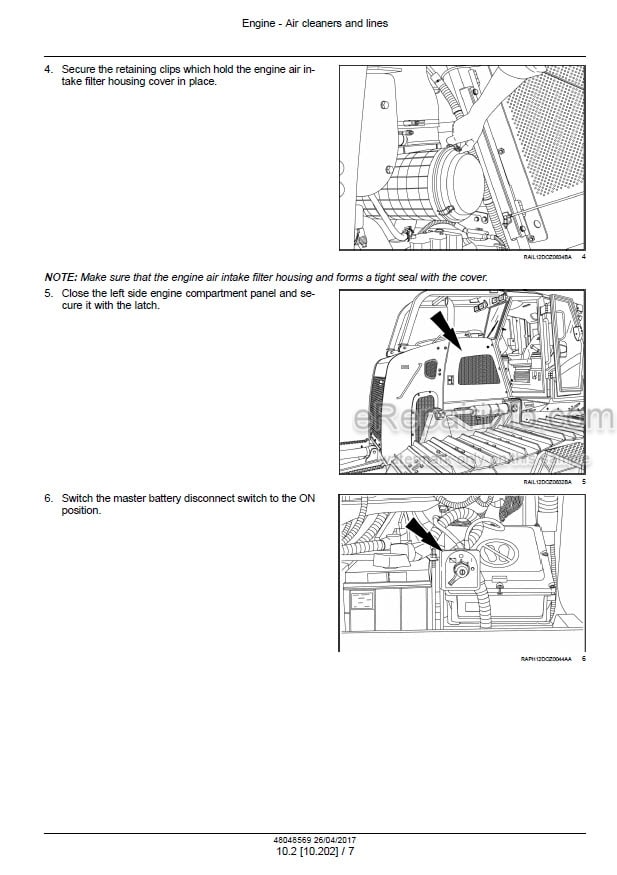 Photo 1 - New Holland D150C Tier 2 Service Manual Crawler Dozer 48048569