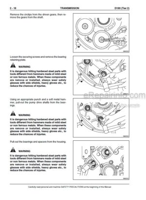Photo 12 - New Holland D180 Tier 2 Workshop Manual Crawler Dozer 6040239001
