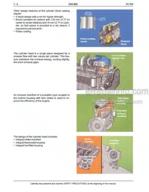 Photo 5 - New Holland DC150 Service Manual Dozer Crawler 60402262