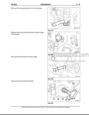 Photo 1 - New Holland DC180.B Service Manual Crawler Dozer 6036709100NA