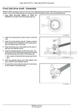 Photo 8 - New Holland DC180.B Service Manual Crawler Dozer 6036709100NA