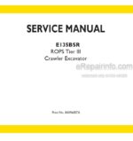 Photo 4 - New Holland E135BSR Service Manual Hydraulic Excavator 84396007A
