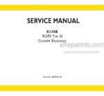 Photo 4 - New Holland E135B ROPS Tier III Service Manual Crawler Excavator 84392415A