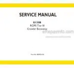 Photo 4 - New Holland E135B ROPS Tier III Service Manual Crawler Excavator 84392415A