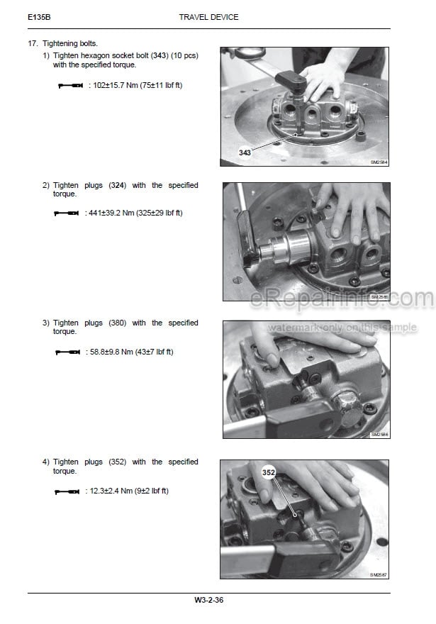 Photo 1 - New Holland E135B ROPS Tier III Service Manual Crawler Excavator 84392415A