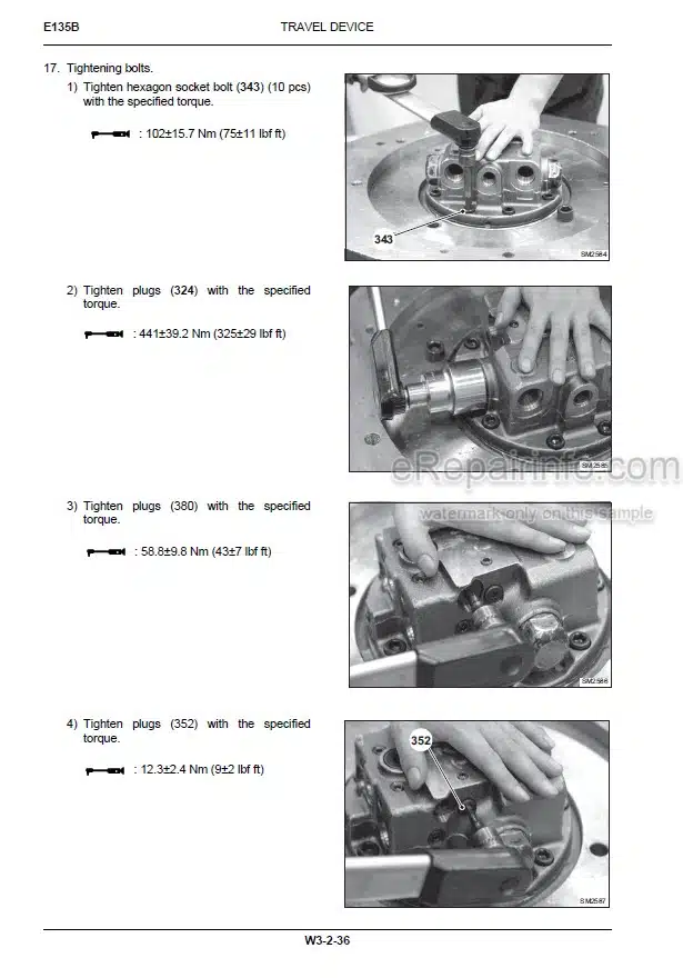 Photo 1 - New Holland E135B ROPS Tier III Service Manual Crawler Excavator 84392415A