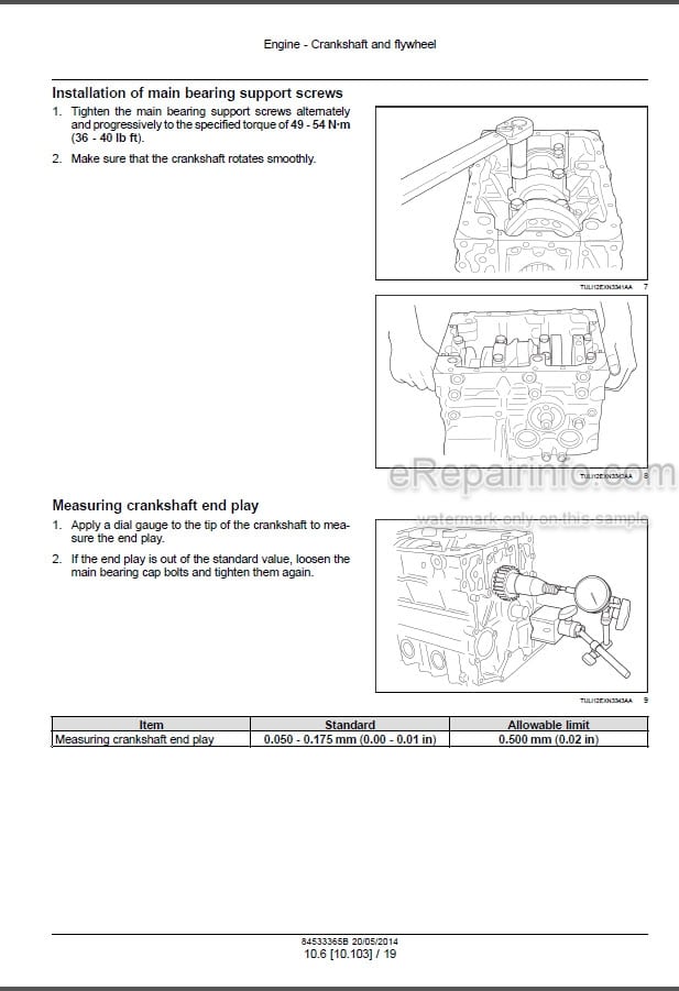 Photo 1 - New Holland E16B E18B Service Manual Mini Excavator 84533365B