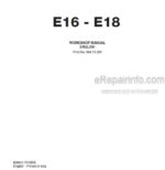 Photo 5 - New Holland E16 E18 Workshop Manual Mini Excavator 60413396