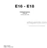 Photo 5 - New Holland E16 E18 Workshop Manual Mini Excavator 60413396
