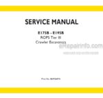 Photo 5 - New Holland E175B E195B ROPS Tier III Service Manual Crawler Excavator 84392407A
