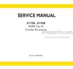Photo 5 - New Holland E175B E195B ROPS Tier III Service Manual Crawler Excavator 84392407A