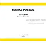 Photo 4 - New Holland E175C EVO Tier 3 Service Manual Crawler Excavator 48024891
