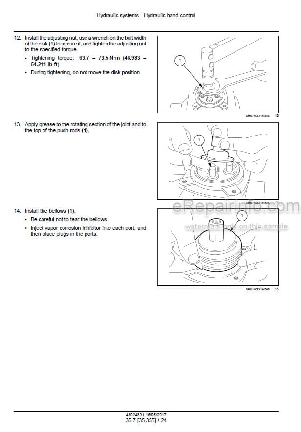 Photo 1 - New Holland E175C EVO Tier 3 Service Manual Crawler Excavator 48024891