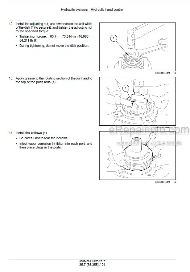 Photo 1 - New Holland E175C EVO Tier 3 Service Manual Crawler Excavator 48024891