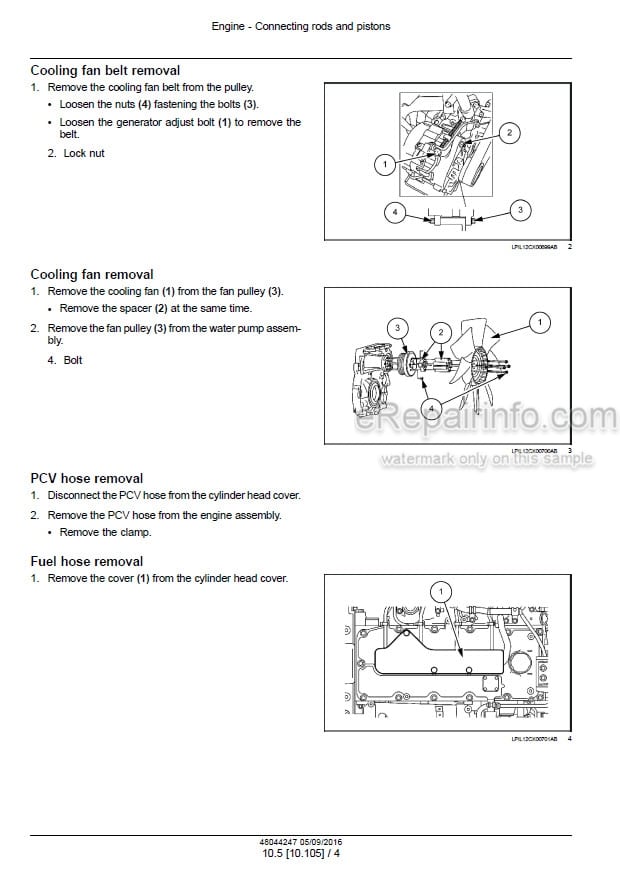 Photo 1 - New Holland E175C EVO Tier 3 Service Manual Crawler Excavator 48044247