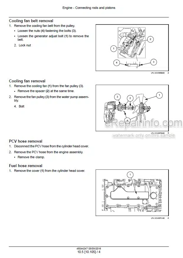 Photo 1 - New Holland E175C EVO Tier 3 Service Manual Crawler Excavator 48044247