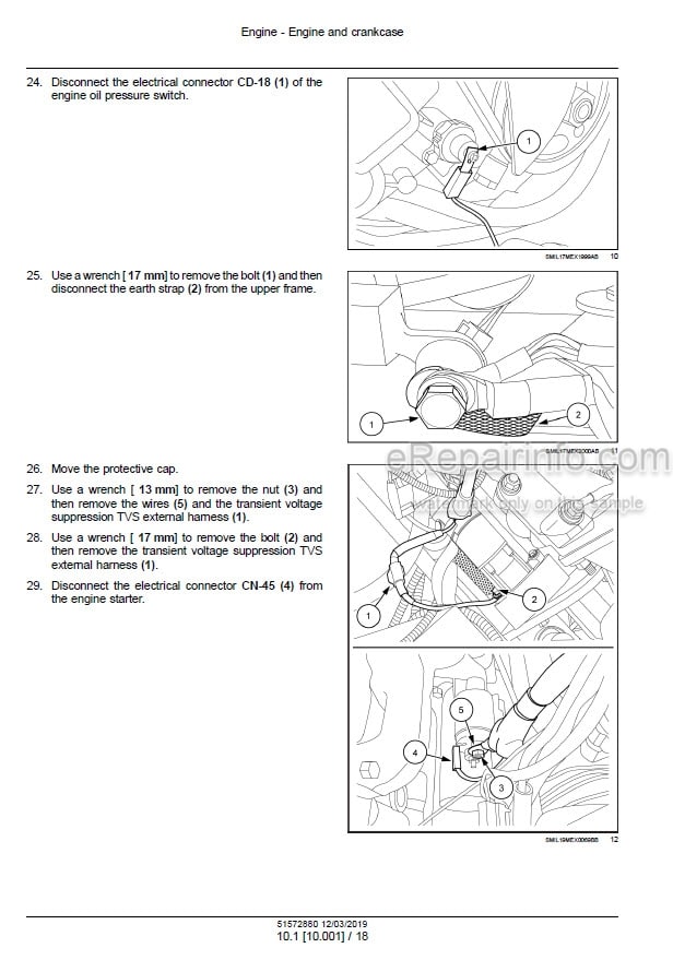 Photo 1 - New Holland E18C Tier IV Service Manual Mini Excavator 2