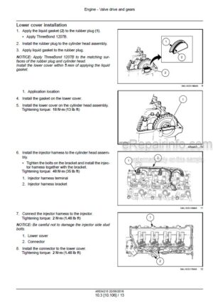 Photo 6 - New Holland E215C EVO Tier 3 Service Manual Crawler Excavator 48034215