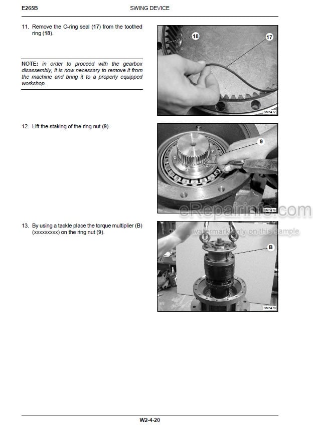 Photo 1 - New Holland E235B E305B ROPS Tier III Service Manual Crawler Excavator 84392423A