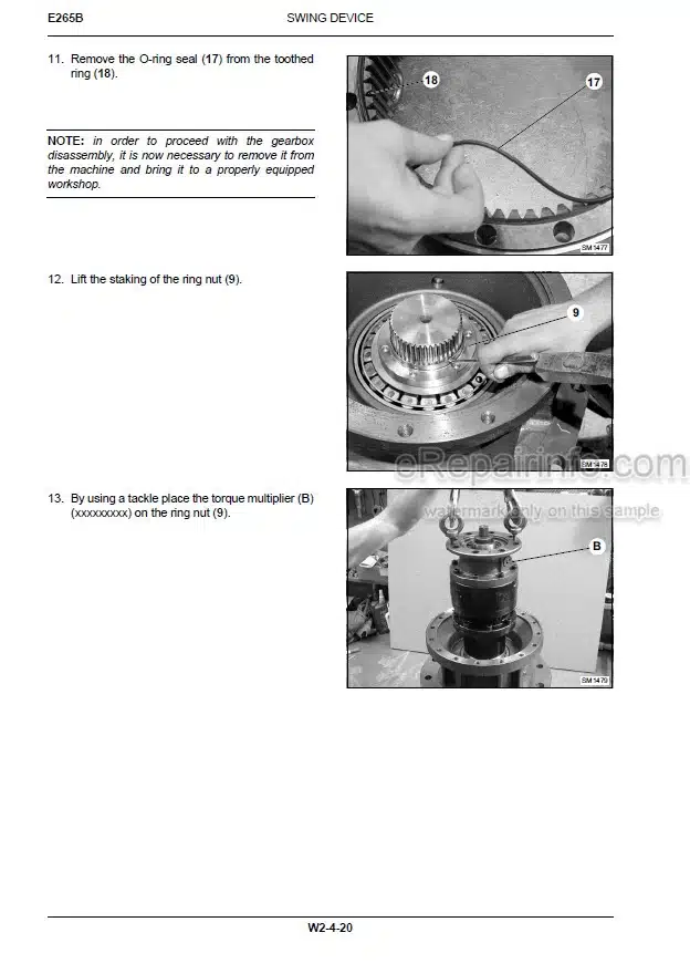 Photo 1 - New Holland E235B E305B ROPS Tier III Service Manual Crawler Excavator 84392423A