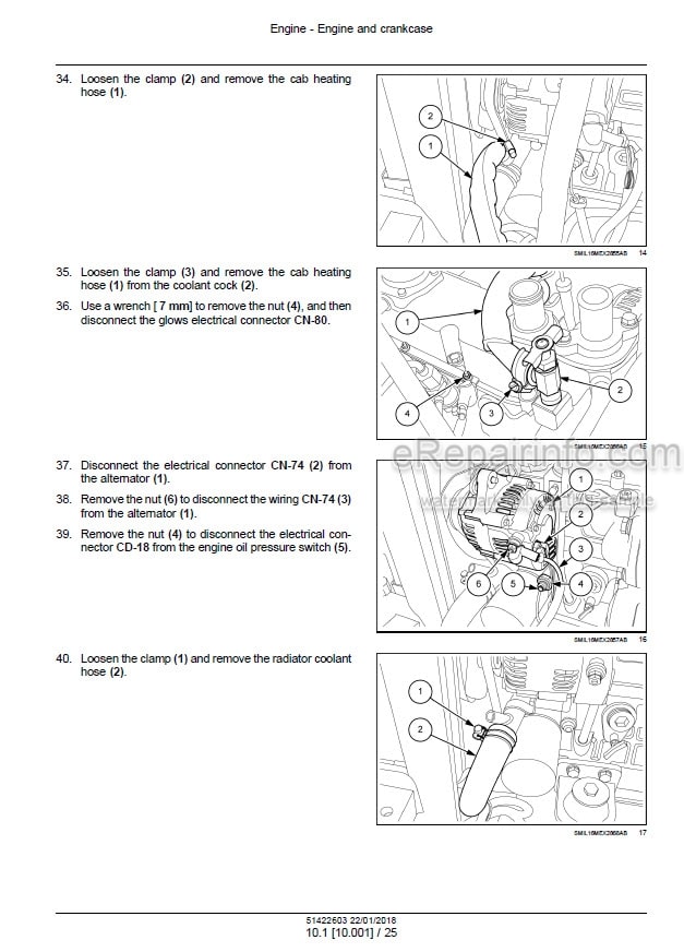 Photo 1 - New Holland E26C Tier IV Final Service Manual Mini Excavator