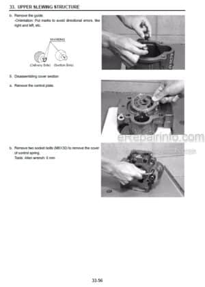 Photo 3 - New Holland E30B E35B Service Manual Compact Hydraulic Excavator S5PW0033E02
