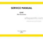 Photo 4 - New Holland E30C Service Manual Mini Excavator