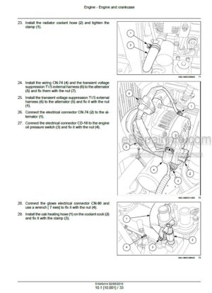 Photo 10 - New Holland E30C Service Manual Mini Excavator